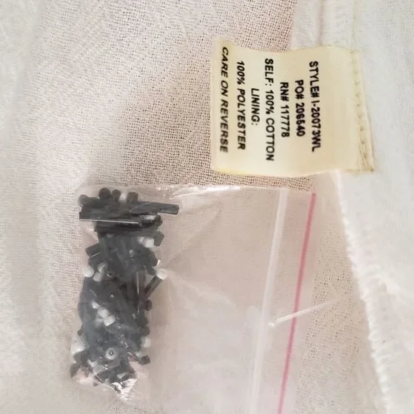 Del Lago Medium NWT Beige Long Sleeve Boho Beaded Embroidered Cropped Jacket - Picture 14 of 15